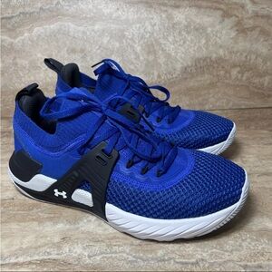 Under Armour Project Rock 4 Blue Mens Size 8  Training Sneakers